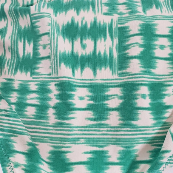 BCBG Teal and White Bikini Bottoms Size Medium - Picture 3 of 6